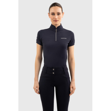 Polo equestre feminino Harcour Fuega França – manga curta Polo equestre feminino Harcour Fuega França – manga curta