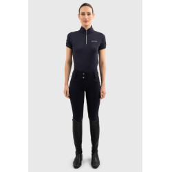 Polo equestre feminino Harcour Fuega França – manga curta Polo equestre feminino Harcour Fuega França – manga curta