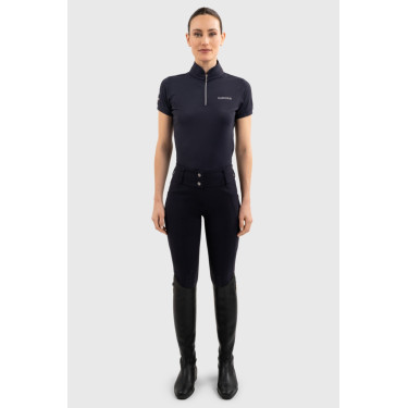 Polo equestre feminino Harcour Fuega França – manga curta Polo equestre feminino Harcour Fuega França – manga curta