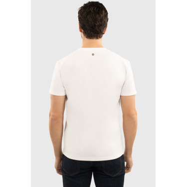 T-shirt Harcour Titouan homem Branco T-shirt Harcour Titouan homem Branco