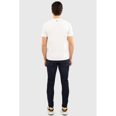 T-shirt Harcour Titouan homem Branco T-shirt Harcour Titouan homem Branco