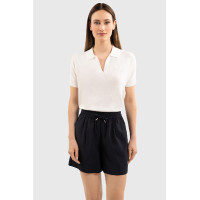 Polo Harcour Babeth feminino Marinho Azul-marinho