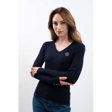Camisola equitação V decote Harcour x Versailles Camisola equitação V decote Harcour x Versailles
