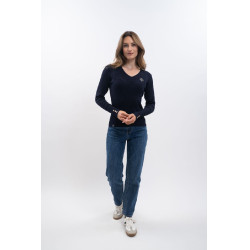 Camisola equitação V decote Harcour x Versailles Camisola equitação V decote Harcour x Versailles