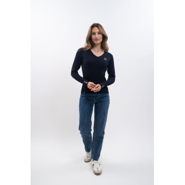 Camisola equitação V decote Harcour x Versailles Camisola equitação V decote Harcour x Versailles