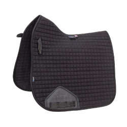 Tapete de sela de dressage em algodão Deluxe Shires Arma Preto