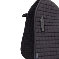 Tapete de sela de dressage em algodão Deluxe Shires Arma Preto