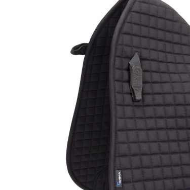 Tapete de sela de dressage em algodão Deluxe Shires Arma Preto