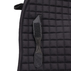 Tapete de sela de dressage em algodão Deluxe Shires Arma Preto