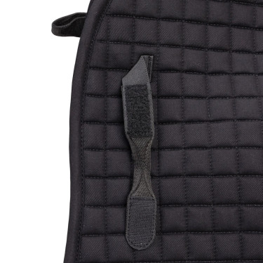 Tapete de sela de dressage em algodão Deluxe Shires Arma Preto