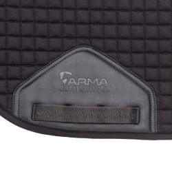 Tapete de sela de dressage em algodão Deluxe Shires Arma Preto