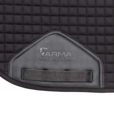 Tapete de sela de dressage em algodão Deluxe Shires Arma Preto