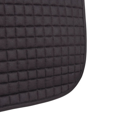 Manta de sela de salto em algodão Deluxe Shires Arma Preto Manta de sela de salto em algodão Deluxe Shires Arma Preto