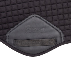 Manta de sela de salto em algodão Deluxe Shires Arma Preto Manta de sela de salto em algodão Deluxe Shires Arma Preto