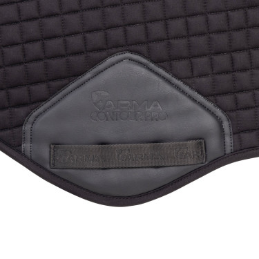 Manta de sela de salto em algodão Deluxe Shires Arma Preto Manta de sela de salto em algodão Deluxe Shires Arma Preto