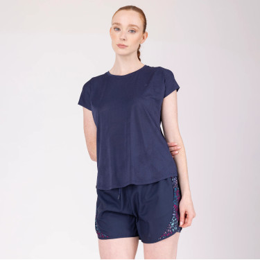 T-shirt técnico React Shires Aubrion Meia-noite Azul T-shirt técnico React Shires Aubrion Meia-noite Azul