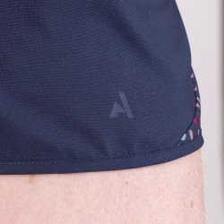 Camiseta técnica curta React Shires Aubrion Meia-noite Azul