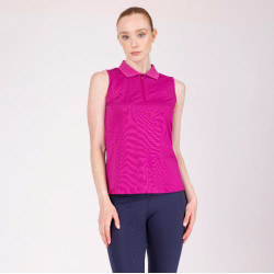 Polo sem mangas equitação Aubrion React – técnico leve Polo sem mangas equitação Aubrion React – técnico leve