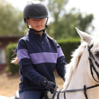 Polar com fecho de um quarto Equestrian jovem cavaleiro Shires Aubrion Meia-noite / urze