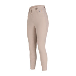 Calça de equitação Optima Luxe Shires Aubrion Bege Calça de equitação Optima Luxe Shires Aubrion Bege