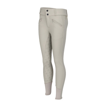 Calça de equitação Optima Gx jovem cavaleiro Shires Aubrion Bege