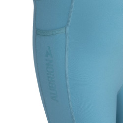 Legging de equitação React Non-Stop jovem cavaleiro Shires Aubrion Avelã Castanho