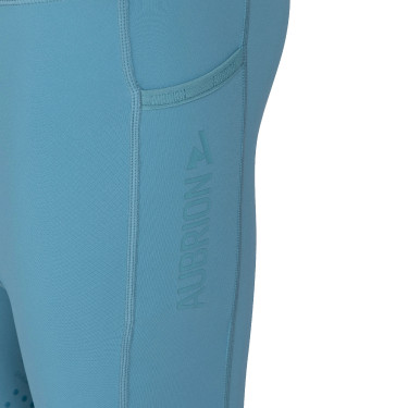 Legging de equitação React Non-Stop jovem cavaleiro Shires Aubrion Avelã Castanho