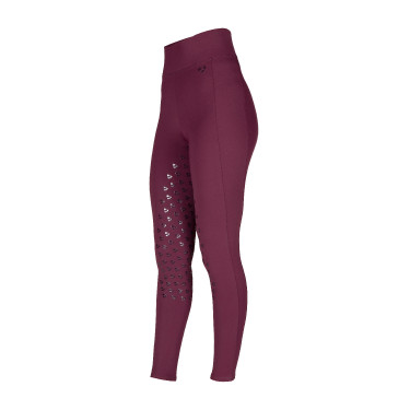 Legging de equitação Eltar jovem cavaleiro Shires Aubrion Cereja preta Preto