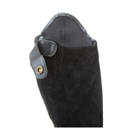 Mini-chaps sintéticos adulto Shires Moretta Preto Mini-chaps sintéticos adulto Shires Moretta Preto