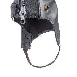 Mini-chaps sintéticos adulto Shires Moretta Preto Mini-chaps sintéticos adulto Shires Moretta Preto