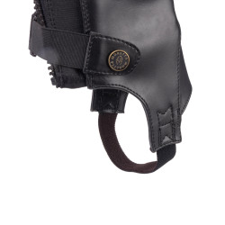 Mini-chaps sintéticos adulto Shires Moretta Preto Mini-chaps sintéticos adulto Shires Moretta Preto