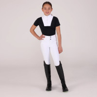 Camisa de concurso Optima MX jovem cavaleiro Shires Aubrion Preto Camisa de concurso Optima MX jovem cavaleiro Shires Aubrion Preto