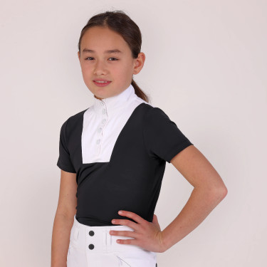 Camisa de concurso equestre júnior Shires Aubrion MX