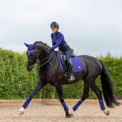 Tapete LeMieux Loire Memory Dressage Square Azul tinta