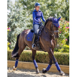 Tapete LeMieux Loire Memory Dressage Square Azul tinta