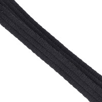 Trela extra longa em fita acolchoada Shires Digby & Fox Preto