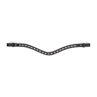 Frontal de strass preto Shires Velociti Gara Preto
