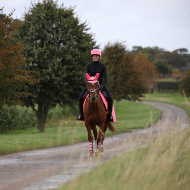 Toque Shires Equi-Flector® Rosa vivo