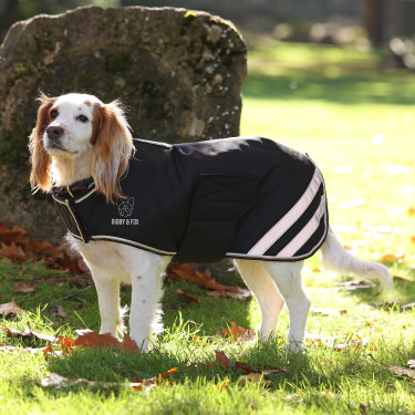 Casaco impermeável para cão Shires Digby & Fox Preto