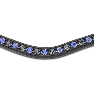 Frontal bicolor Shires Velociti Gara Preto / azul