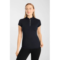 Camisa de treino Horze Mina feminina Abertura Azul-marinho