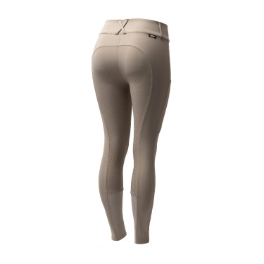 Calça Horze Grand Prix Pro com culote integral feminino Simples taupe Bege