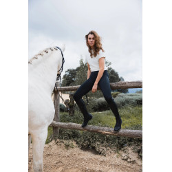 Legging de equitação feminina Horze Maia fundo completo