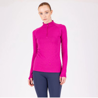 Camisola térmica de manga comprida React Shires Aubrion Fúcsia Rosa Camisola térmica de manga comprida React Shires Aubrion Fúcsia Rosa