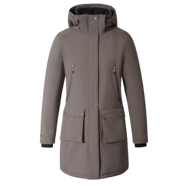 Parka Covalliero AH26 Mulher Chocolate ao leite Cinzento