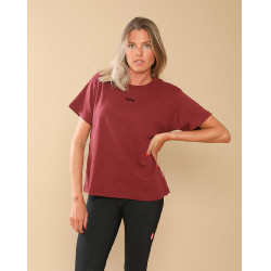 Camiseta GEM Eclair Bordô / logótipo preto
