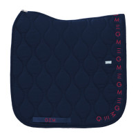 Manta Essencial Dressage GEM Equitação Azul-marinho / logótipo bordô