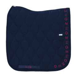 Manta Essencial Dressage GEM Equitação Azul-marinho / logótipo bordô