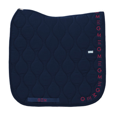 Manta Essencial Dressage GEM Equitação Azul-marinho / logótipo bordô
