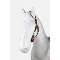 bridão western de uma orelha com decoração em rawhide